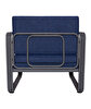 Picture of Koza Home Nea Single Navy Blue Garden Chair Anthracite Frame 7004 Single