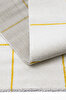 Picture of Koza Halı Fjord White Yellow Carpet Rug Living Room Bedroom Hallway Machine Made Carpet 59836A 80 x 150