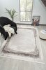 Picture of Koza Carpet Koza Hayad Çırağan Gray Carpet 46321G Living Room Sitting Room Bedroom Corridor Machine Carpet 80 x 150