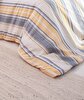 Picture of Koza Home Viento Duvet Cover Set Cotton Gray Ecru Striped Yellow Double 200x220 9501A Double