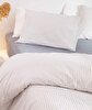 Picture of Koza Home Viento Duvet Cover Set Cotton Ecru Blue Striped Blue Double 200x220 9510A Double
