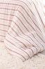 Picture of Koza Home Viento Duvet Cover Set Cotton Claret Coffee Striped Double 200x220 9522A Double