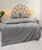 Picture of Koza Home Pacifico Duvet Cover Set Cotton Smoke Double 200x220 9557A Double