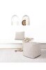 Picture of Koza Home Keyf Yellow Cream Pouf P22322A 50 x 50