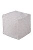 Picture of Koza Home Keyf Yellow Cream Pouf P22322A 50 x 50