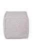 Picture of Koza Home Keyf Yellow Cream Pouf P22322A 50 x 50