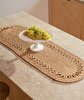 Picture of Koza Home Cesta American Service Handmade Cotton Natural Jute Knitted Decorative Runner 37x136cm 9025 37 x 136