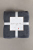 Picture of Koza Home Twin Blanket Soft Cotton Single Blanket Anthracite Cream 150 x 200 5014A Single