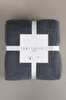 Picture of Koza Home Twin Blanket Soft Cotton Double Blanket Anthracite Cream 200 x 220 5013A Double
