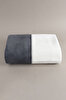 Picture of Koza Home Twin Blanket Soft Cotton Double Blanket Anthracite Cream 200 x 220 5013A Double