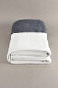 Picture of Koza Home Twin Blanket Soft Cotton Double Blanket Anthracite Cream 200 x 220 5013A Double