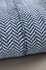 Picture of Koza Home Twin Blanket Soft Cotton Single Blanket Blue Cream 150 x 200 5015A Single