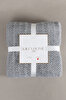Picture of Koza Home Twin Blanket Soft Cotton Single Blanket Anthracite Cream 150 x 200 5018A Single