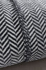 Picture of Koza Home Twin Blanket Soft Cotton Single Blanket Anthracite Cream 150 x 200 5018A Single