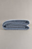 Picture of Koza Home Twin Blanket Soft Cotton Double Blanket Blue Cream 200 x 220 5019A Double