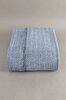 Picture of Koza Home Twin Blanket Soft Cotton Double Blanket Blue Cream 200 x 220 5019A Double