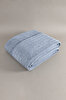 Picture of Koza Home Twin Blanket Soft Cotton Double Blanket Blue Cream 200 x 220 5019A Double