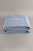 Picture of Koza Home Twin Blanket Soft Cotton Double Blanket Blue Cream 200 x 220 5019A Double