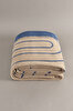 Picture of Koza Home Twin Blanket Soft Cotton Single Blanket Coffee Blue 150 x 200 5025A Single