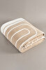 Picture of Koza Home Twin Blanket Soft Cotton Double Blanket Coffee Cream 200 x 220 5028A Double
