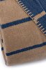Picture of Koza Home Twin Blanket Soft Cotton Double Blanket Coffee Blue 200 x 220 5029A Double