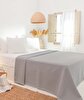 Picture of Koza Home Freya Muslin 100% Cotton Gray Pique Double 230x245 7503A Double
