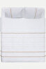 Picture of Koza Home Farayla Ethnic Patterned Dark Beige 100% Cotton Single Duvet Cover Set 170x220 7509A Single