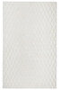Picture of Koza Carpet Sheepskin Washable Non-Slip Base Diamond Patterned White Carpet 60 x 100