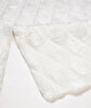 Picture of Koza Carpet Sheepskin Washable Non-Slip Base Diamond Patterned White Carpet 60 x 100