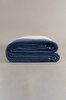 Picture of Koza Home Twin Soft Cotton Single Blanket Coffee Blue 150 x 200 5008A Single