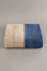 Picture of Koza Home Twin Soft Cotton Single Blanket Coffee Blue 150 x 200 5008A Single
