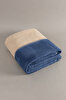 Picture of Koza Home Twin Soft Cotton Single Blanket Coffee Blue 150 x 200 5008A Single
