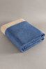 Picture of Koza Home Twin Soft Cotton Double Blanket Coffee Blue 200 x 220 5012A Double