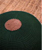Picture of Koza Home Fluffy Knitted Pouf Green 8002 50 x 50