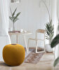 Picture of Koza Home Fluffy Knitted Pouf Mustard 8003 50 x 50