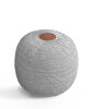 Picture of Koza Home Fluffy Knitted Pouf Gray 8007 50 x 50