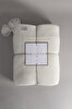 Picture of Koza Home Miel Cream Double Blanket with Pom Pom Edge 200x220 37100 Double