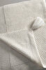 Picture of Koza Home Miel Cream Double Blanket with Pom Pom Edge 200x220 37100 Double