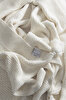 Picture of Koza Home Miel Cream Double Blanket with Pom Pom Edge 200x220 37100 Double