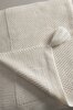Picture of Koza Home Miel Cream Single Blanket with Pom Pom Edge 160 x 220 37101 Single