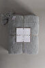 Picture of Koza Home Miel Gray Double Blanket with Pom Pom Edge 200x220 37105 Double