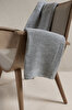 Picture of Koza Home Miel Gray Double Blanket with Pom Pom Edge 200x220 37105 Double