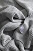 Picture of Koza Home Miel Gray Edge Pom Pom Single Blanket 160x220 37106 Single