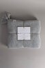 Picture of Koza Home Miel Gray Edge Pom Pom Single Blanket 160x220 37106 Single