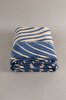 Picture of Koza Home Twin Blanket Soft Cotton Single Blanket Coffee Blue 150 x 200 5033A Single