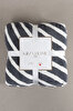 Picture of Koza Home Twin Blanket Soft Cotton Single Blanket Anthracite Cream 150 x 200 5034A Single