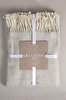 Picture of Koza Home Suez Grey White Color Wool Tv Blanket 91247 130x170 cm Single