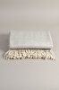 Picture of Koza Home Suez Grey White Color Wool Tv Blanket 91247 130x170 cm Single