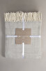 Picture of Koza Home Suez Grey White Color Wool Double Blanket 91249 180x220 cm Double