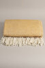 Picture of Koza Home Suez Mustard White Color Wool Double Blanket 91252 180x220 cm Double